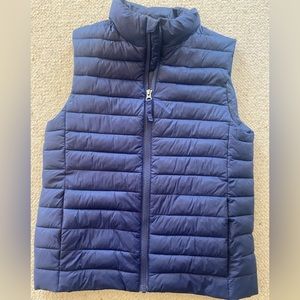 Lands End Navy Blue Vest. Youth Boys Size Medium / 10-12